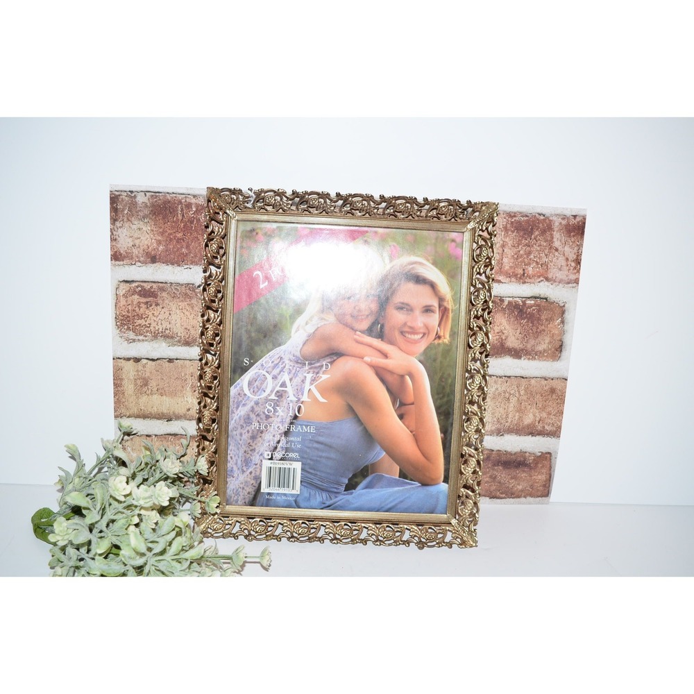 Vtg Filagree Brass Photo Frame 8X10 NOS Retro